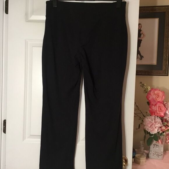 NWOT Kim Rogers Navy Knit Straight Leg Slacks in Women’s Size LP - Picture 8 of 11